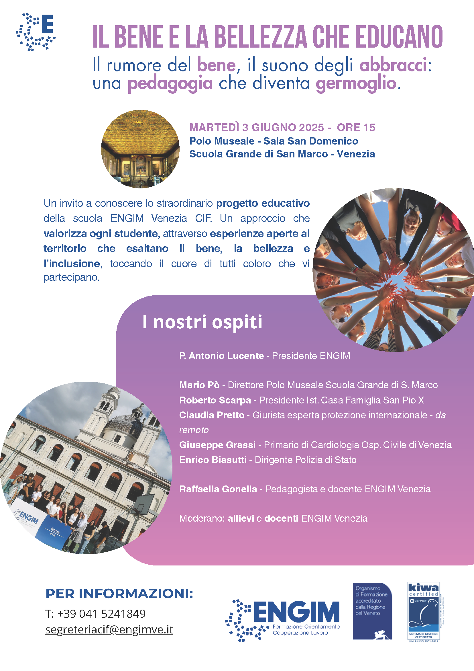 La bellezza che educa: il 3 giugno ore 15 a Venezia
